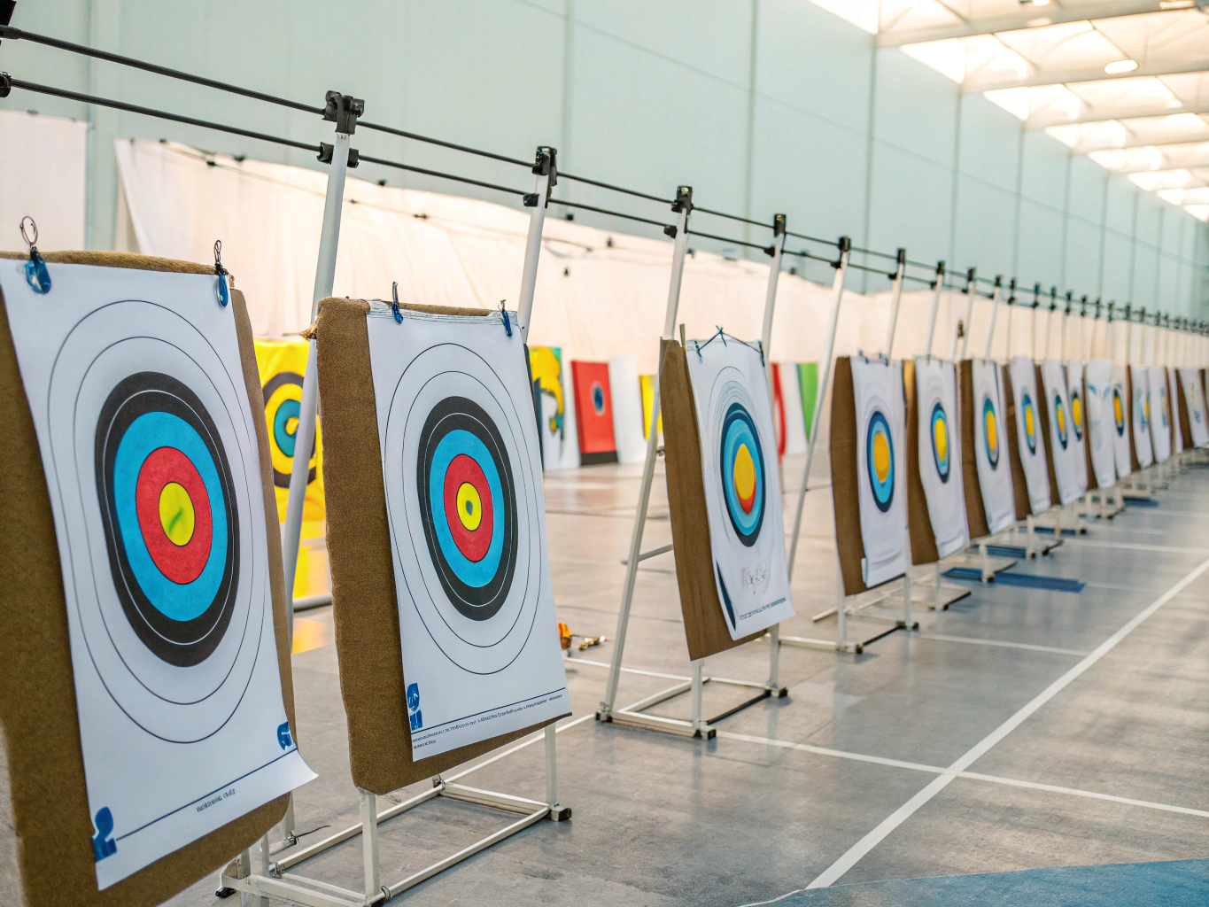High threat reactive steel targets and long distance shooting lanes