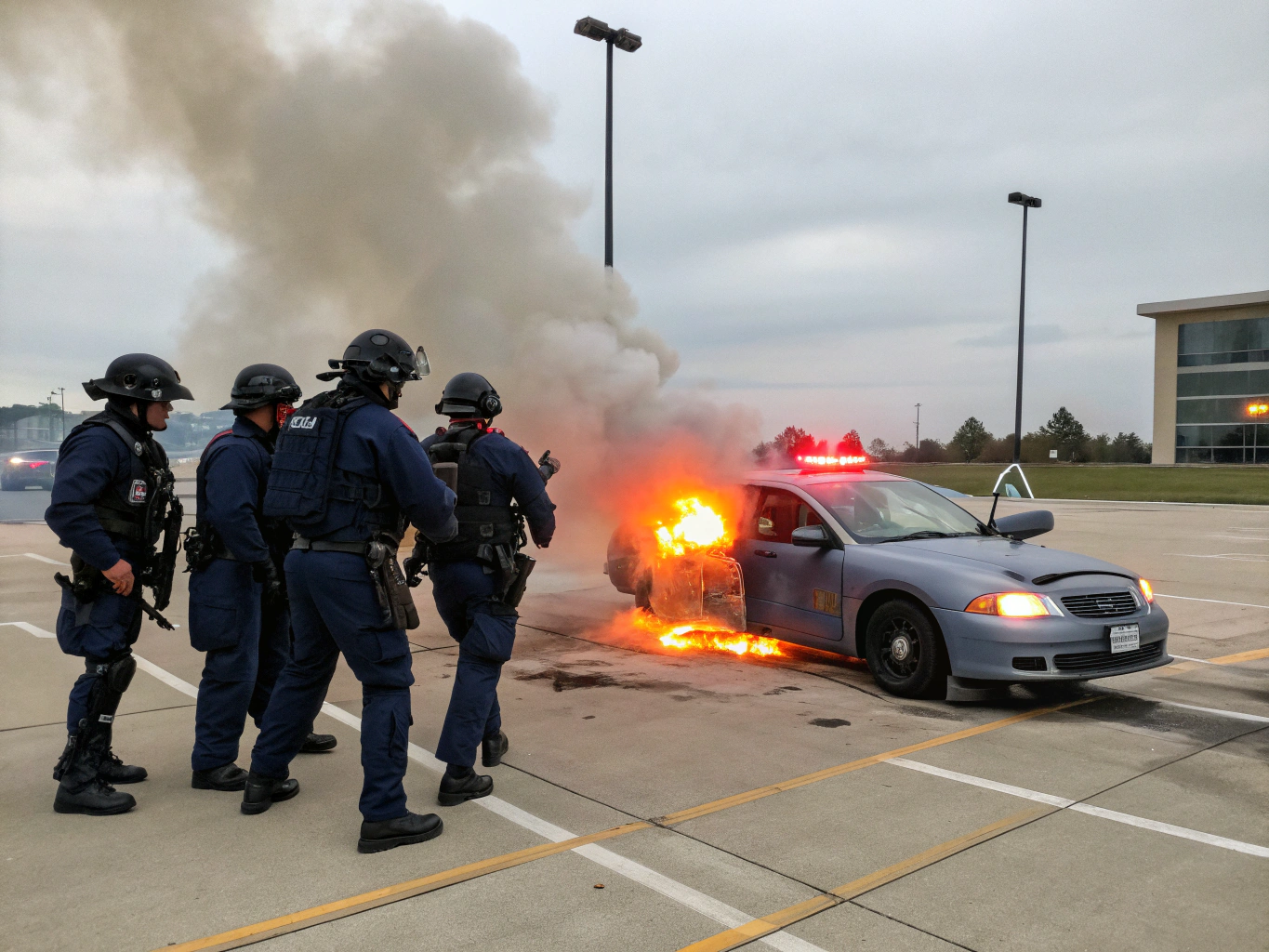 Vehicle assault tactical interdiction training bay at Montana facility